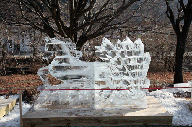 겨울왕국 무주구천동 ‘얼음조각‘ 포토존 이미지(8)